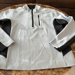 Descente Black and light blue Quarter-Zip Top